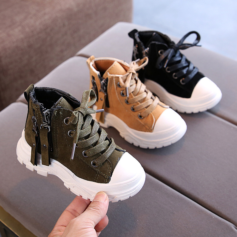 Girls Boys Snow Boots Autumn Winter Kids Outdoor Casual Warm Shoes Soft bottom Non-slip Toddler Boot Child Martin Boots