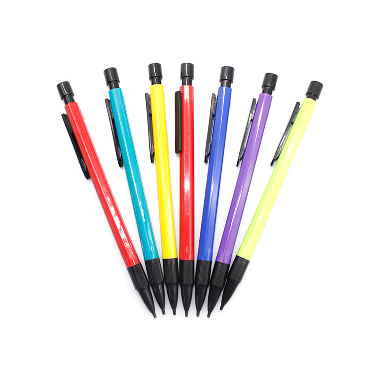 Wholesale custom logo design plastic click high quality mechanical pencil for office