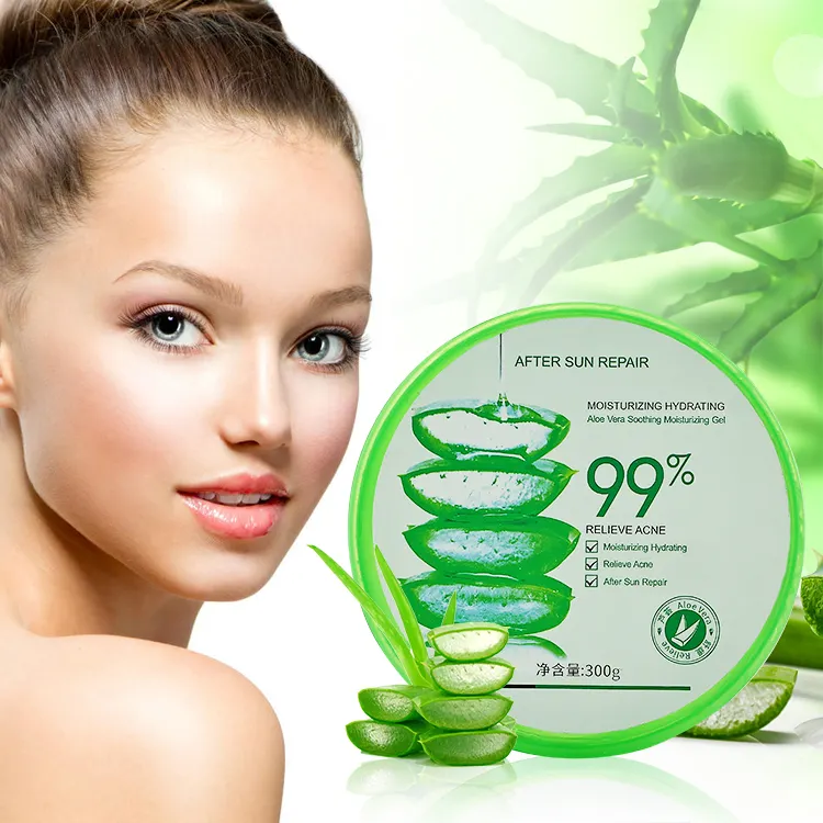 Wholesale Organic Moisturizing Acne Removal Face Repair Skin Care Soothing 99% Pure Bulk 100% Natural Aloe Vera Gel