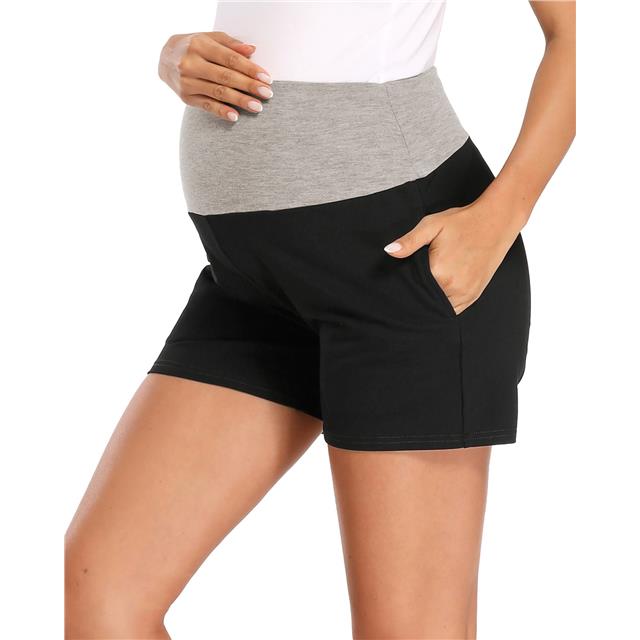 Professional Factory High-Elastic Athletic Casual Maternity Shorts For Pregnant Women