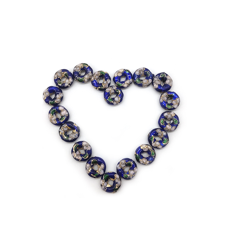 Women Fashion Jewelry Metal Bead Easter Day Russian Blue Enamel European Charm Bracelet