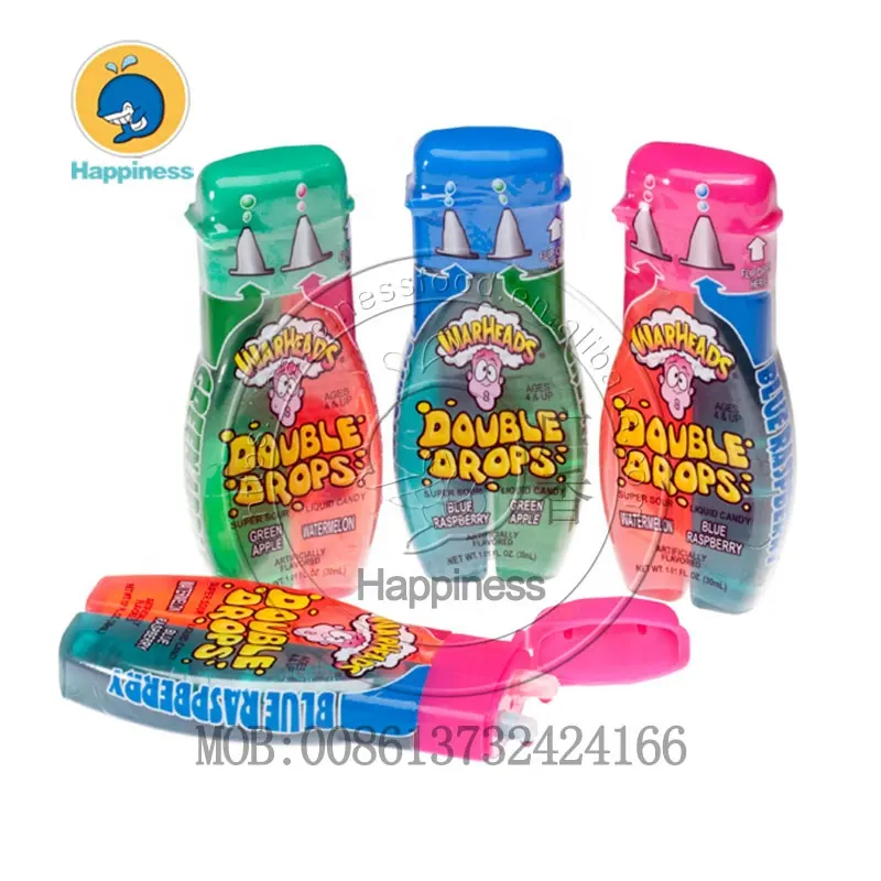 Halal Double Drops and fruit flavors liquid jelly jam candy