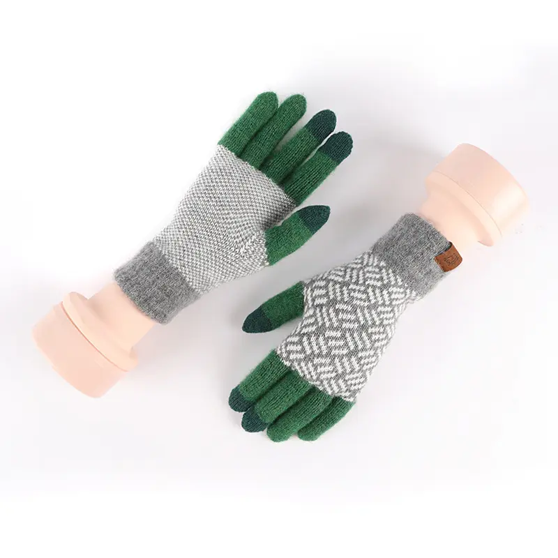 High quality Fleece gloves Dressing Gloves Winter polyester Ladies Fancy Gloves Super Soft Fleece Lining