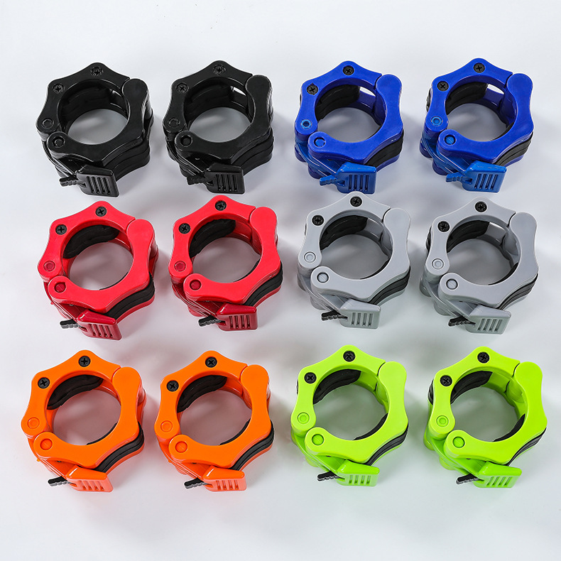 Pair of 2 Inch Barbell Clamps Barbell Locking Collars Quick Release Dumbbell Locks Standard Weight Bar Clips for Bars