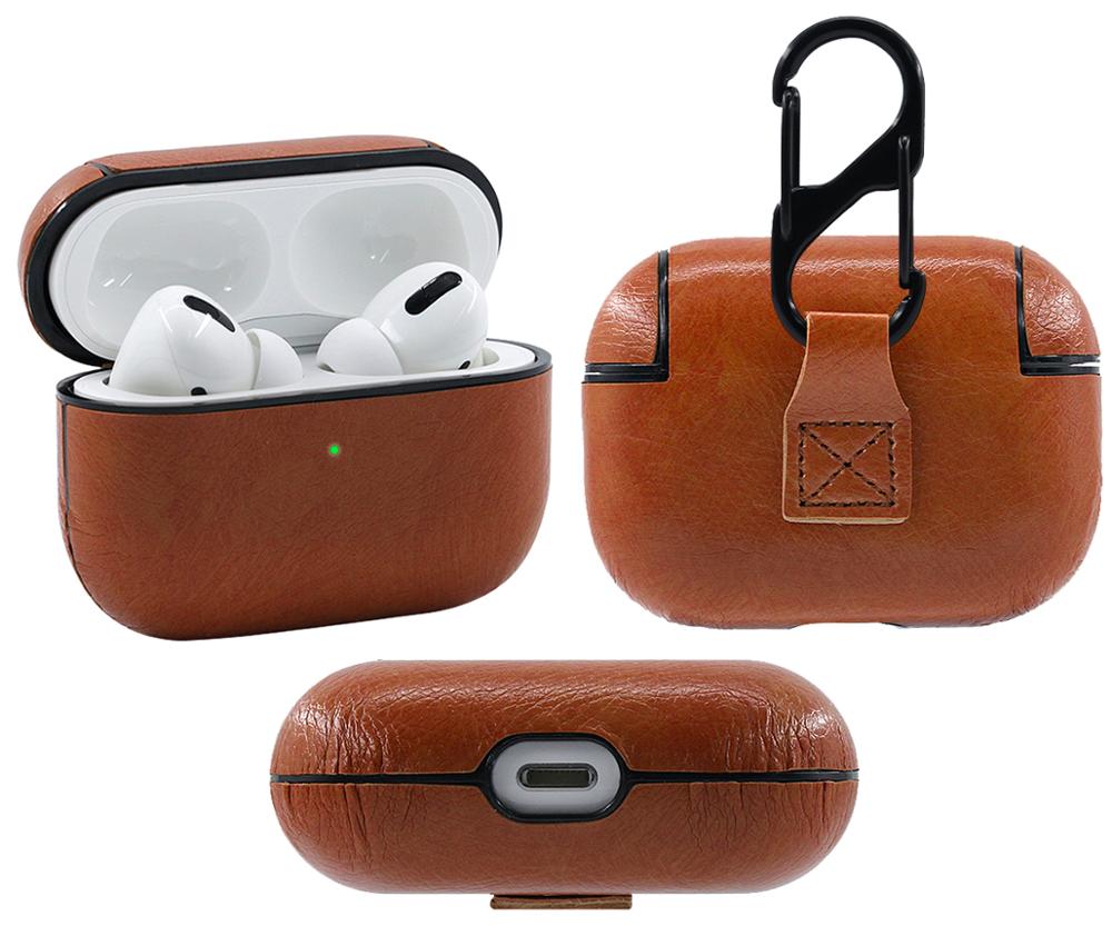 Кожаный защитный чехол для AirPods Pro, противоударный чехол для наушников AirPods Pro 3, чехол для беспроводной зарядки