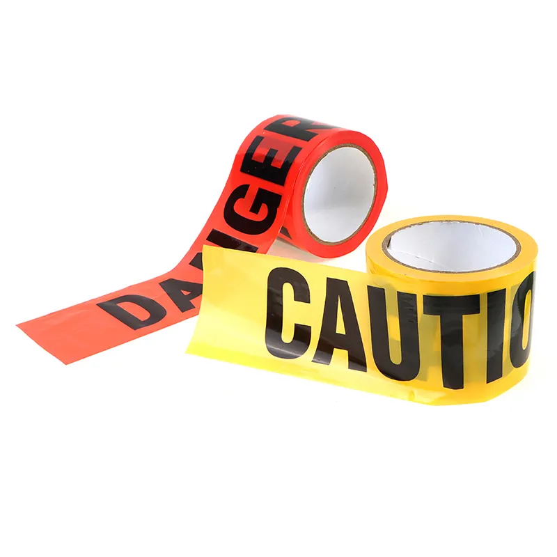 Highly Visible Barricade Tape Weatherproof Safety Warning Tape for Wall Halloween Party Warning Tape