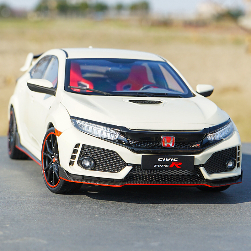 Модель литая в масштабе 1:18 Модель R FK8 Японская спортивная модель автомобиля из сплава для украшения подарка