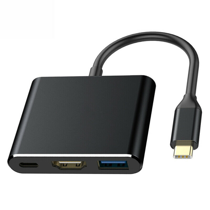 Кабель с разъемом типа C USB 3,1 к USB-C 4K HD USB 3,0 адаптер 3 в 1 USB хаб для Apple Macbook