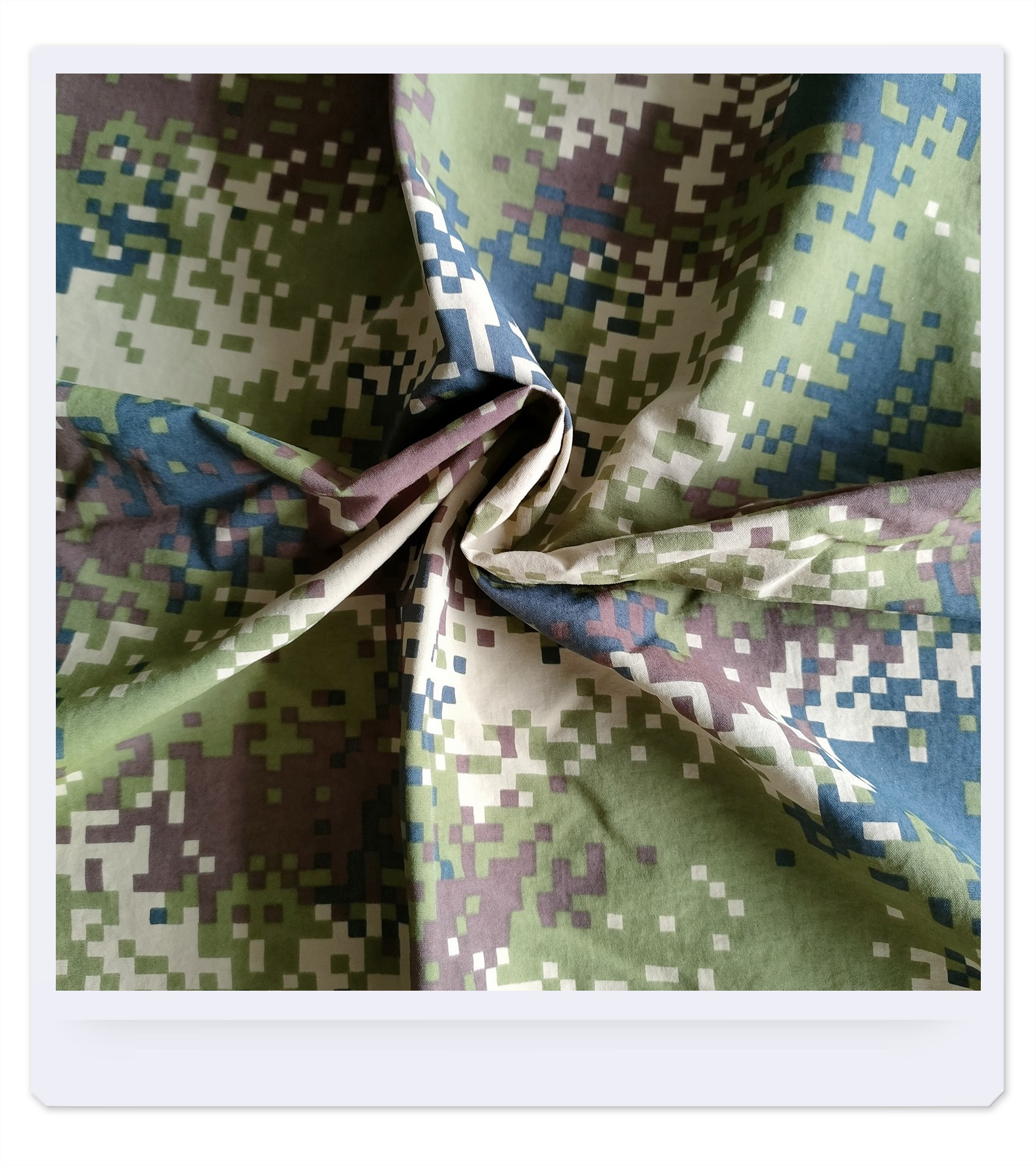 Strong waterproof camouflage water printing 250t full dull nylon taslon army coat uniform fabric