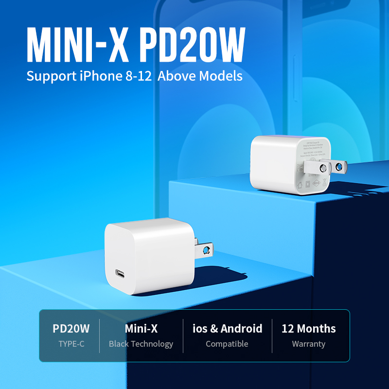 For Charger Original 20W Fast Charging PD Charger For IPad Type-C EU/US Travel Power Adapter