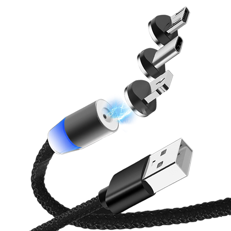 Оптовая продажа 3 в 1 Магнитный кабель для зарядки Магнитный Usb кабель для передачи данных для iPhone Тип C Micro
