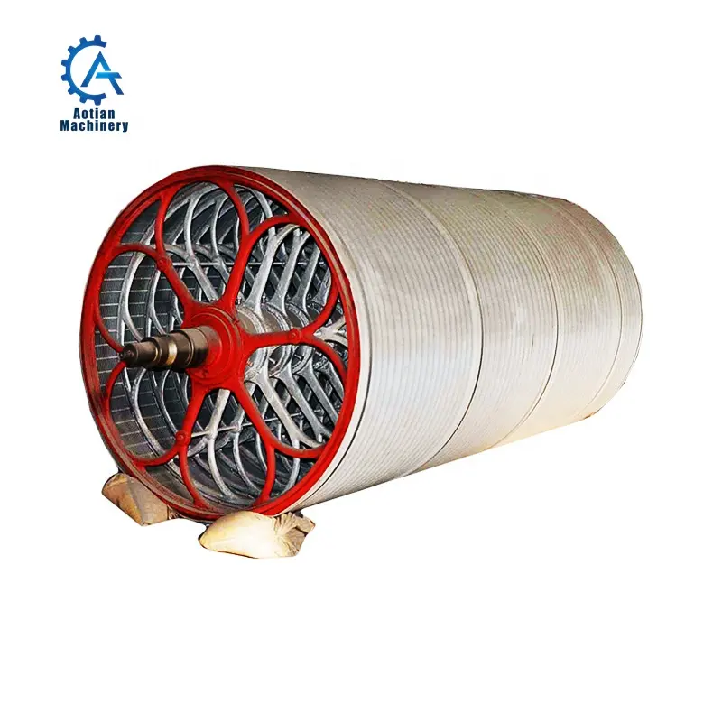 China Supplier Paper Mill Cast Iron Cylinder Mould Wire Mesh Cylinder Mould Waste Paper Recycling Equipment