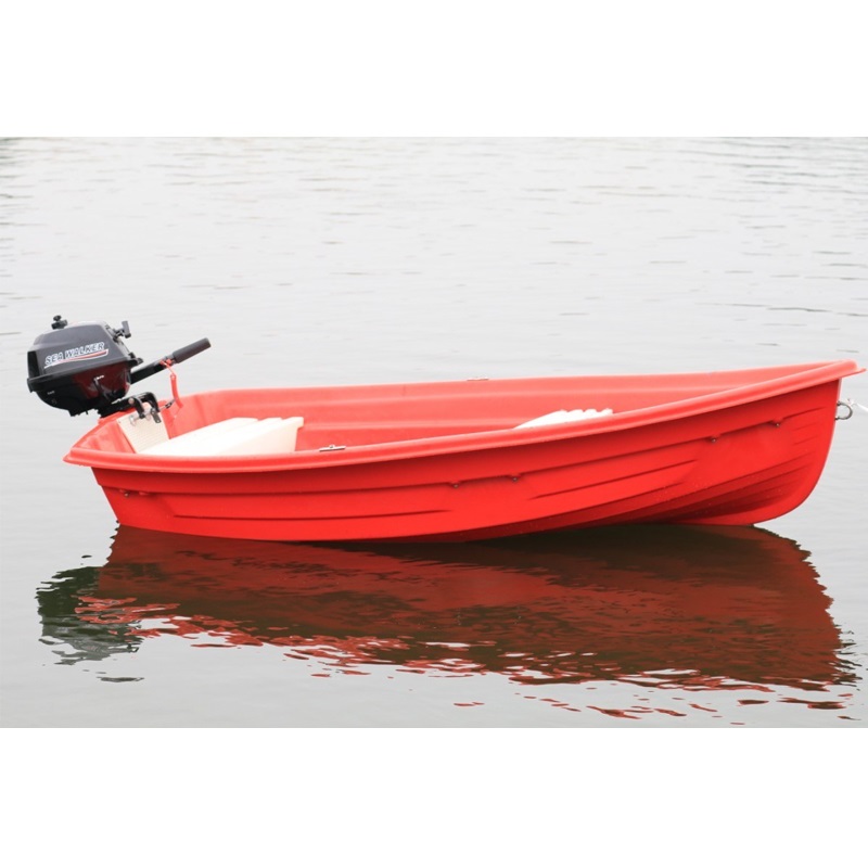 Durable 4-8 Persons 4meter Large Speed Fishing PE Plastic Boat with Electric Motor
