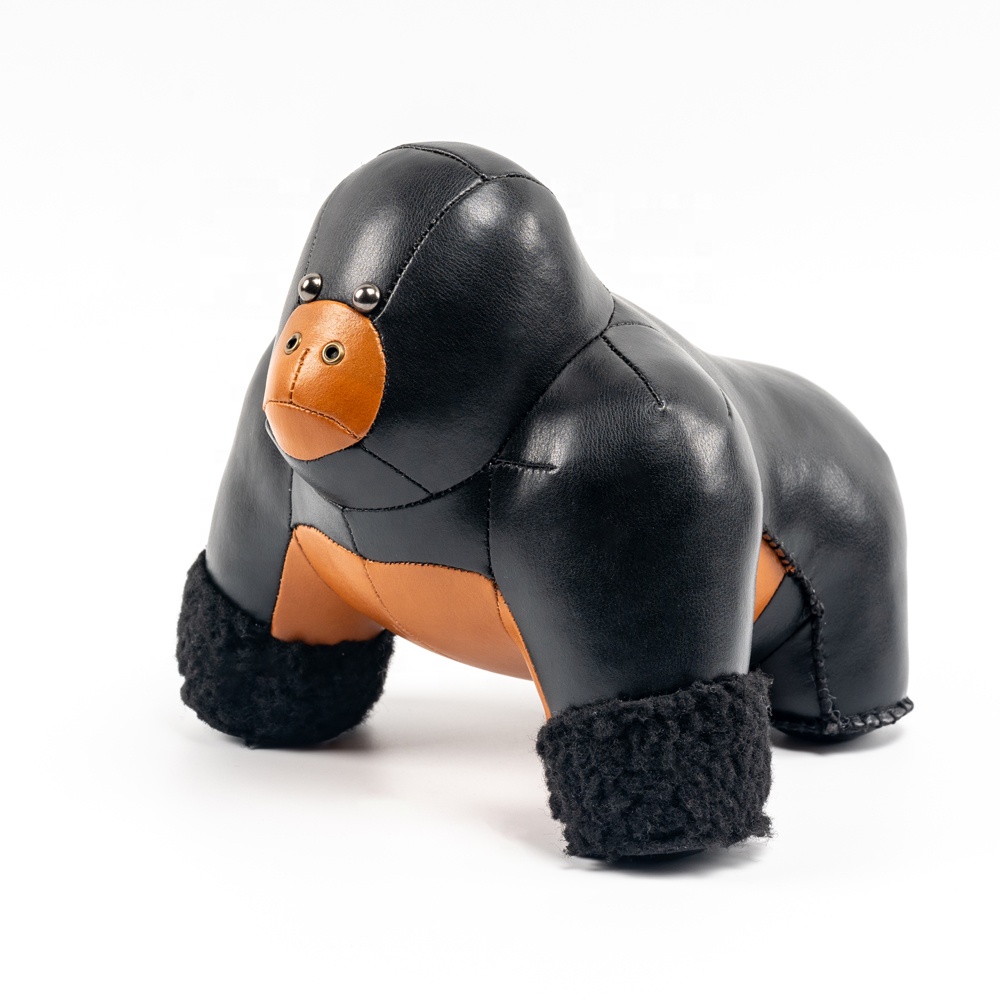 Cozipop Gorilla черная книжная дверь стойка King Kong Кожаное украшение для кабинета подарок на день рождения и День святого Валентина
