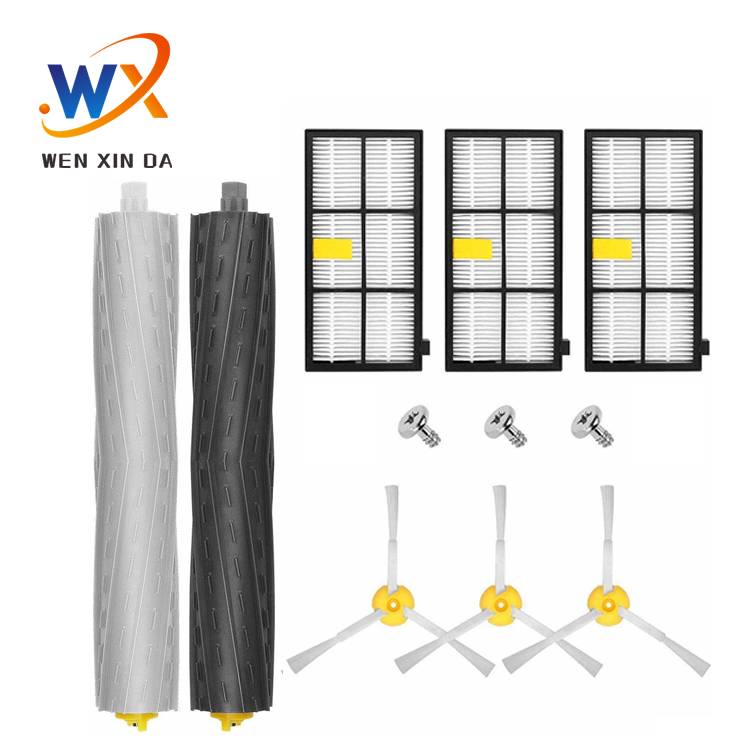 Main Brush Side Brush HEPA Filter for I robot 800 860 870 980 Series Robot Vacuum Cleaner Accessories Kit Spare Parts Sets