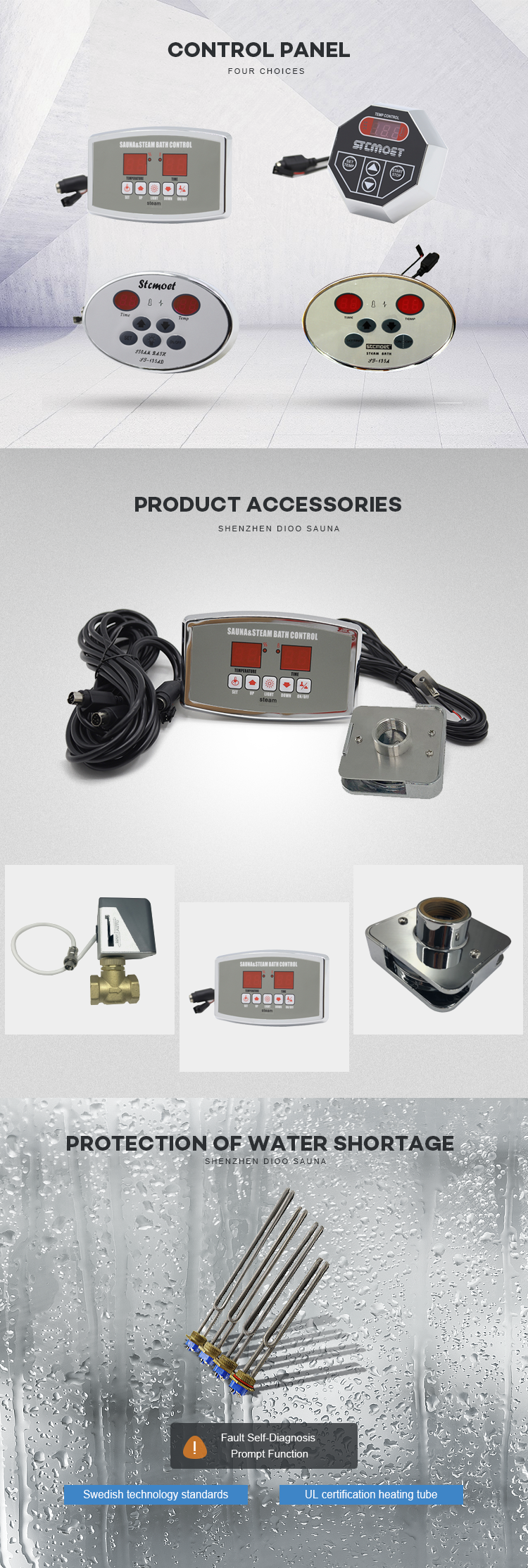STCMOET Hot Mist Shower Sauna Steamer Generator Steamspa Generator