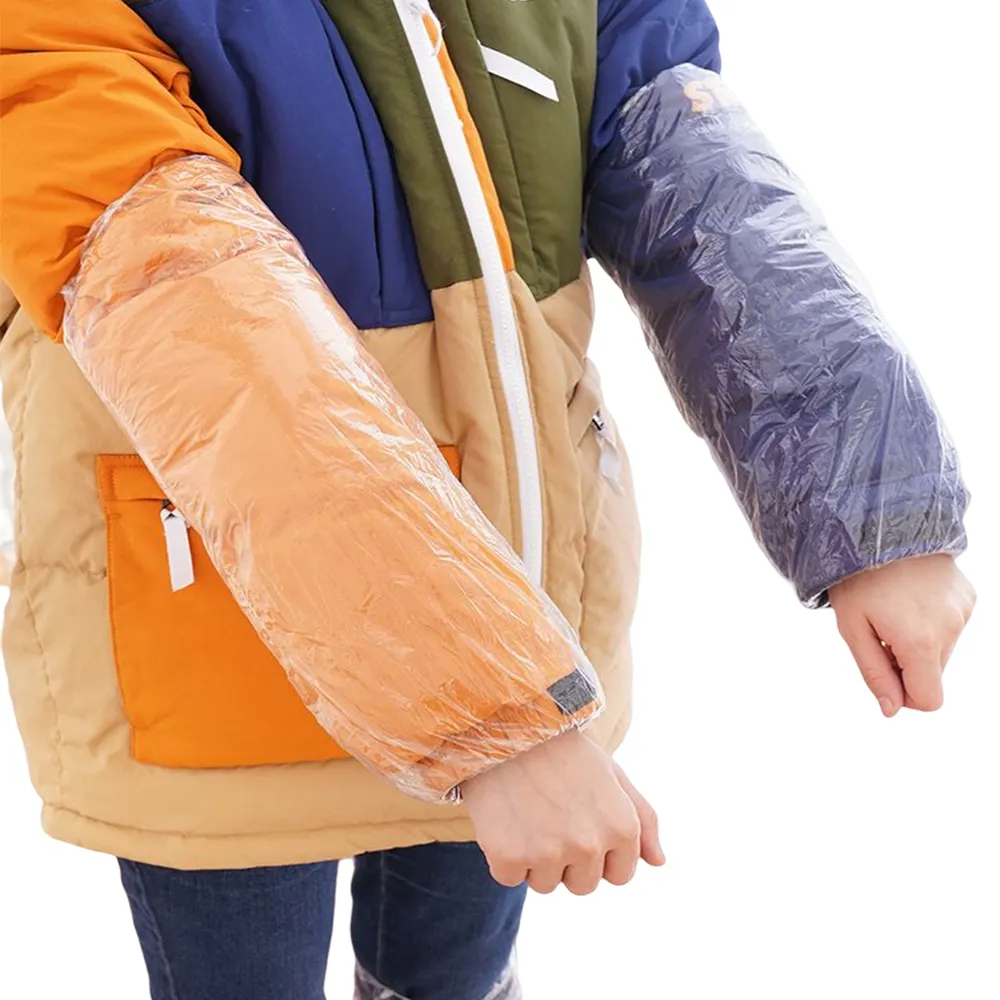 Heat-resistant Oilproof Waterproof PE Arm Cover Polyethylene Plastic Disposable Pe Oversleeve with elastic cuffs