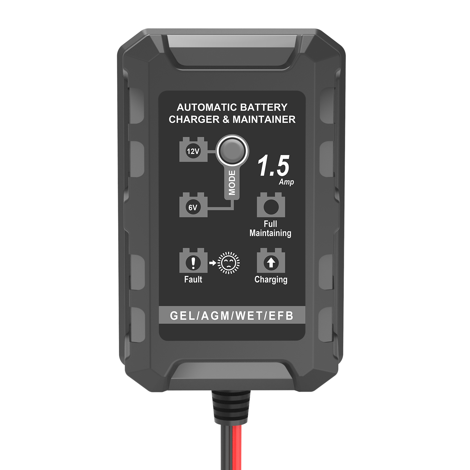 Зарядное устройство для батареи 12V 6V 1.5A двойное напряжение умный автомобиль мотоцикл desulfator 2021 версия