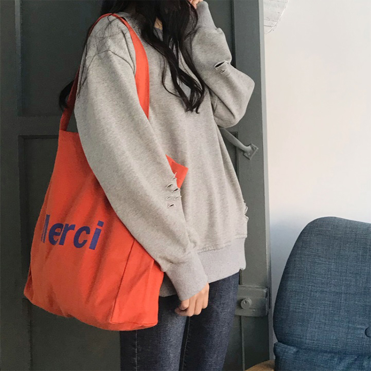 Custom printing logo reusable fashion natural bag 100% cotton canvas bag