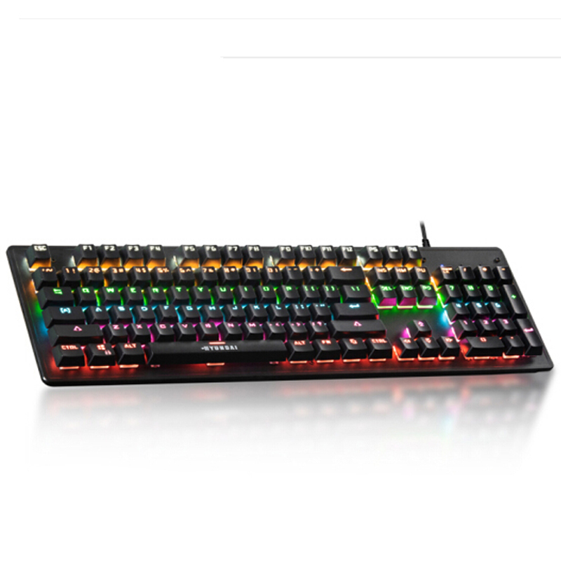 Хит продаж, rgb механическая клавиатура, проводная игровая механическая USB-клавиатура от производителя