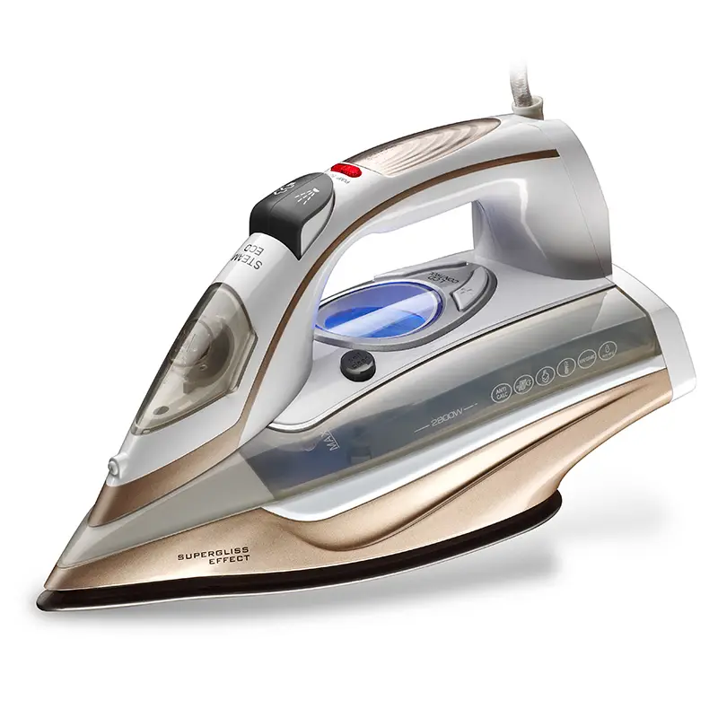 Anbolife 2600 2800 3200W big power touch sensor LCD display electric iron multi-function handy clothes self clean steam iron