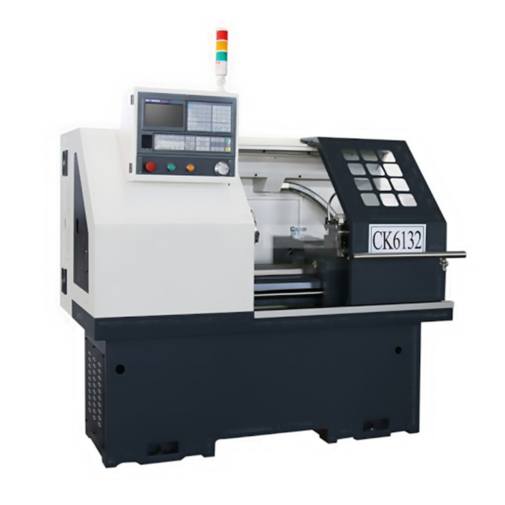 Кровать с уклоном Автоматическая 5 оси металла CNC мини металлический токарный станок