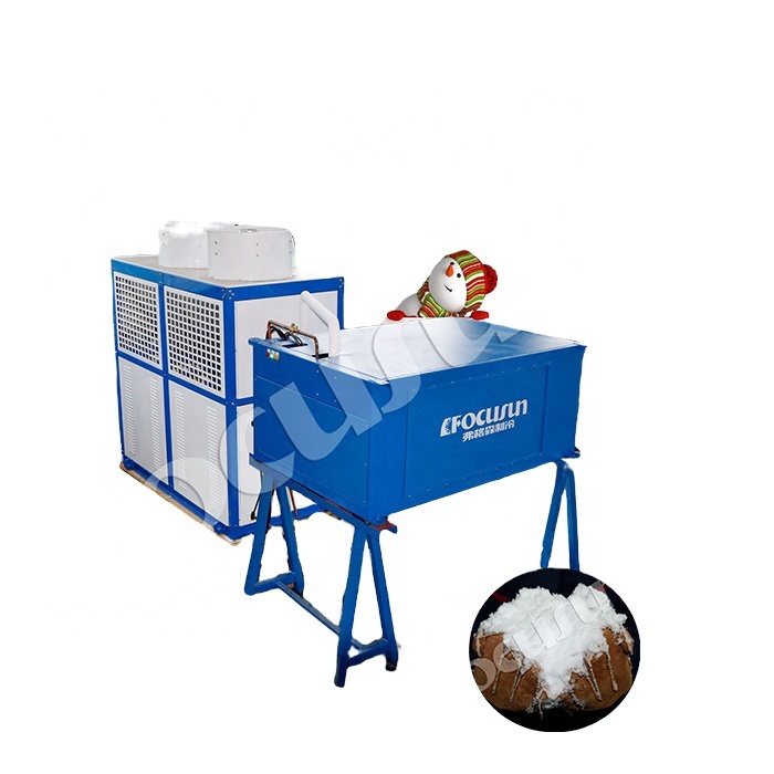 1500 кг/24 ч Gran capacidad preparacion para la Navidad maquina de nieve искусственный en parque tematico de nieve
