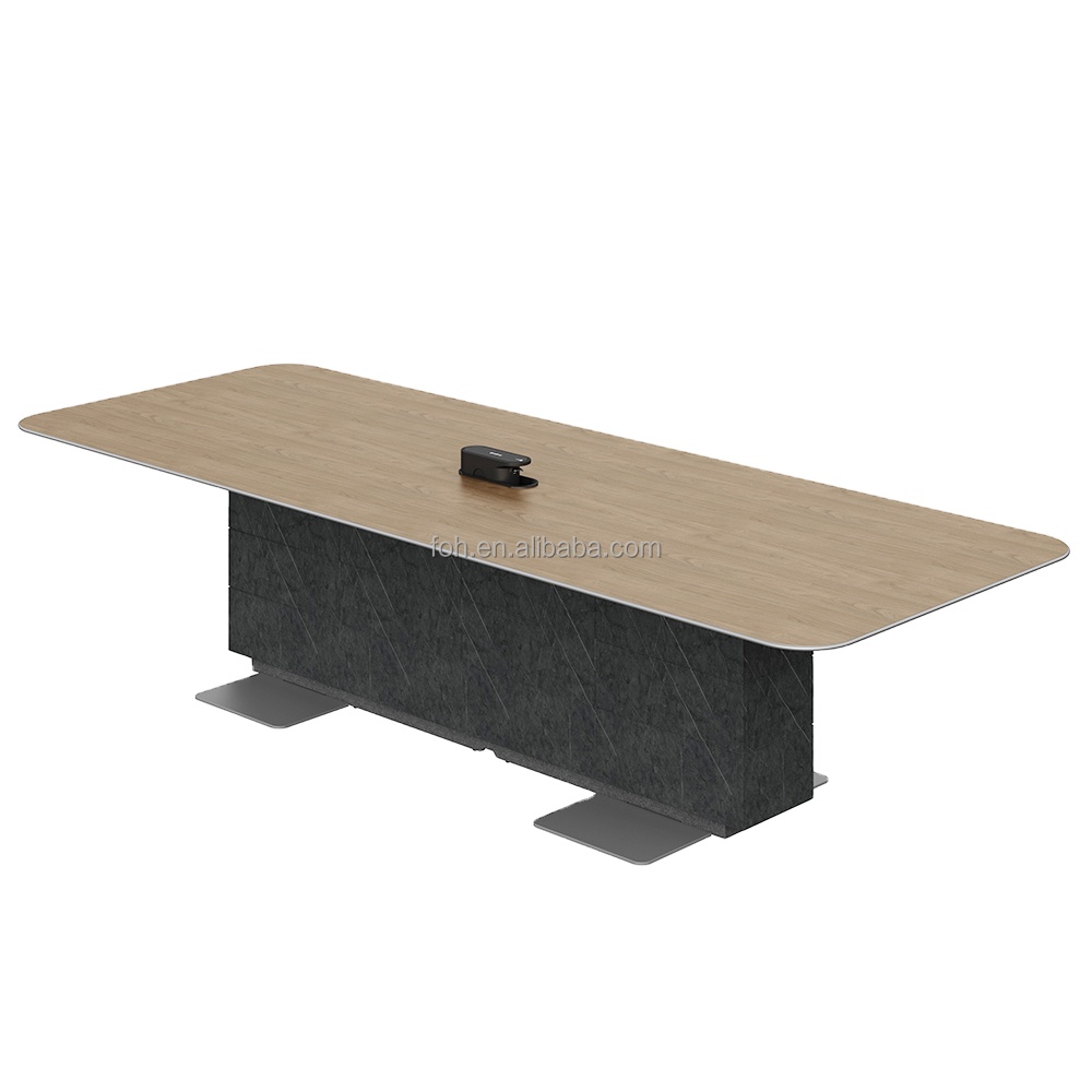 12 person MDF wooden office furniture conference table(FOH-BEU-01C48)