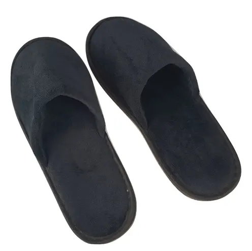 black disposable slippers for hotel supplies