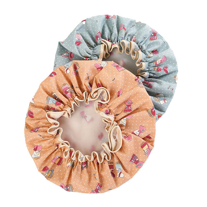 Abeis New Product High Quality Waterproof Bath Cap In Shower Room Bating caps women Hair cap shower