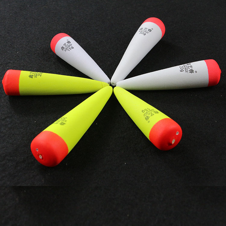 YP01 Cheap Yellow 15g Tapered Eva Bobbers Fishing Float Foam Fishing Floating