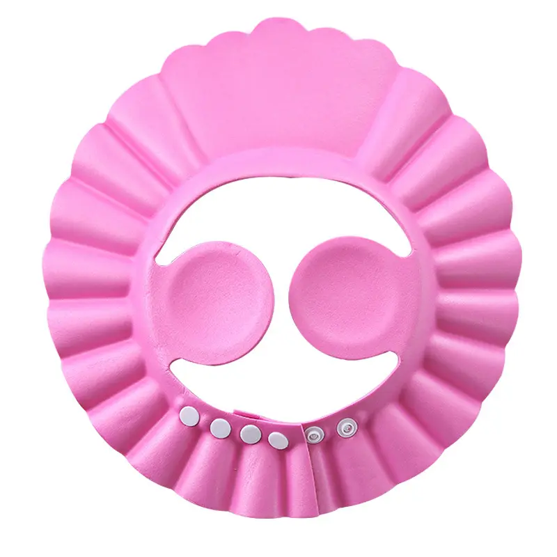 Adjustable EVA Soft Material Bathing Kids Protector Bath Hat Shampoo Baby Shower Cap