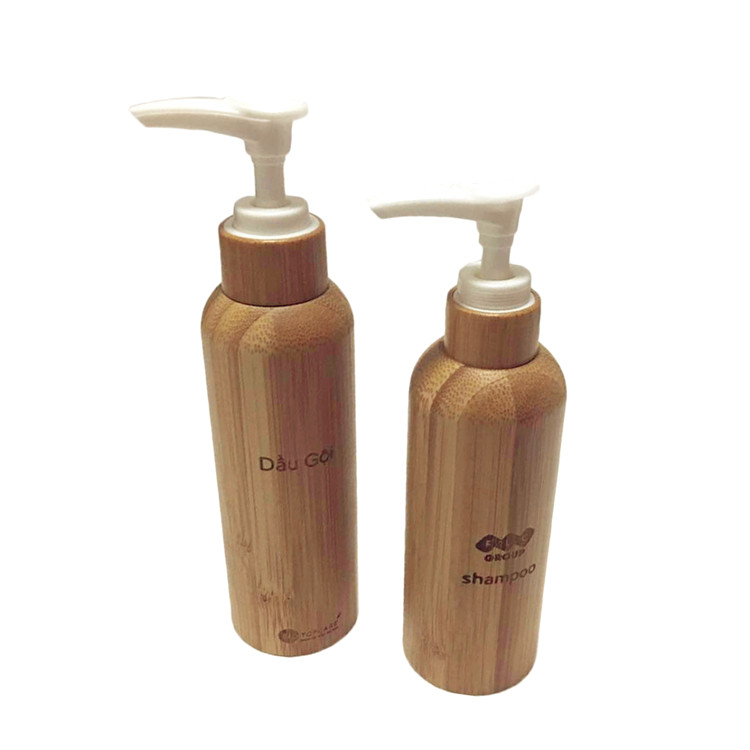 High Quality Bamboo Lotion Pump Bottle Bamboo Lotion Dispenser
