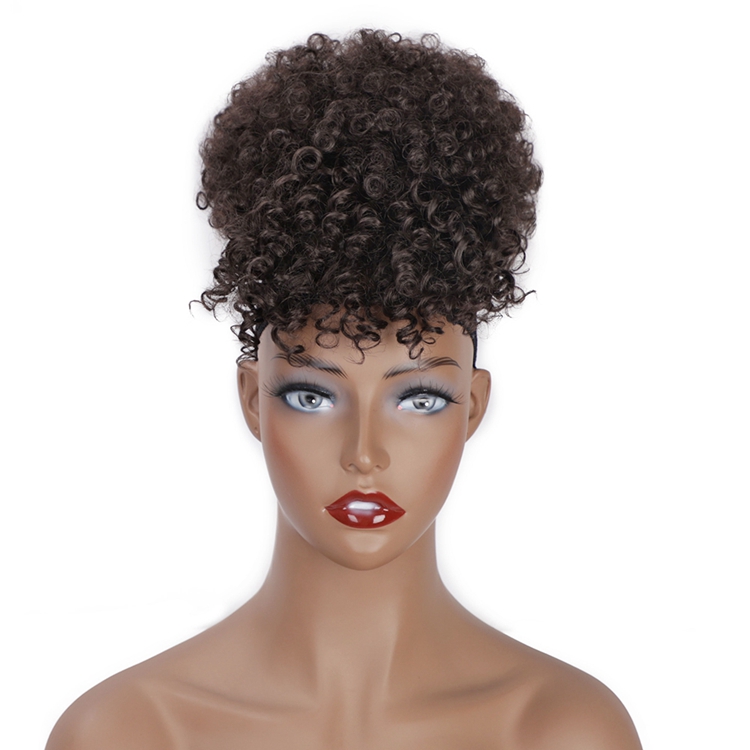Aisi Hair Горячая Распродажа афро-пуховка короткий кудрявый хвост пучок с челкой Синтетический хвост наращивание волос