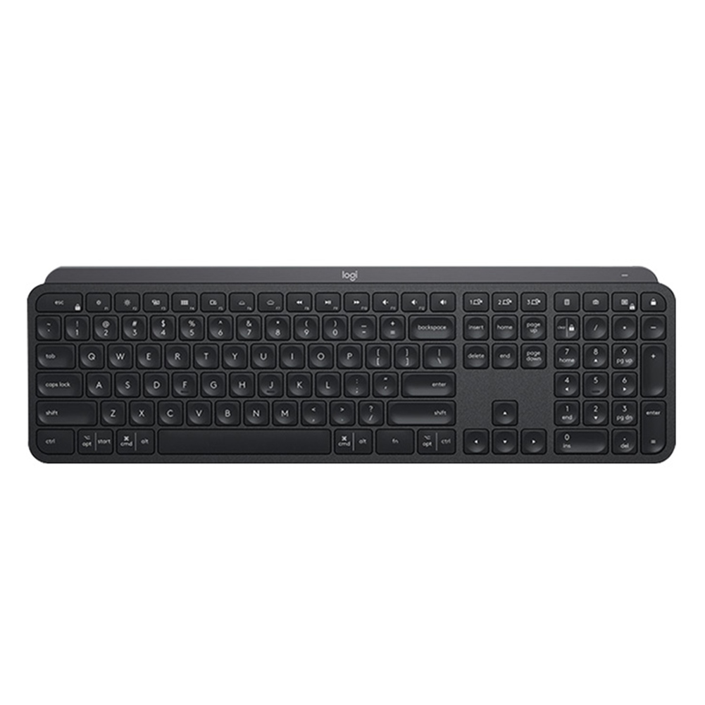 Беспроводная игровая клавиатура Logitech MX Keys, 2,4 ГГц, Двухрежимная подсветка, перезаряжаемая, легко переключаемая, для дома и офиса, 109 клавиш