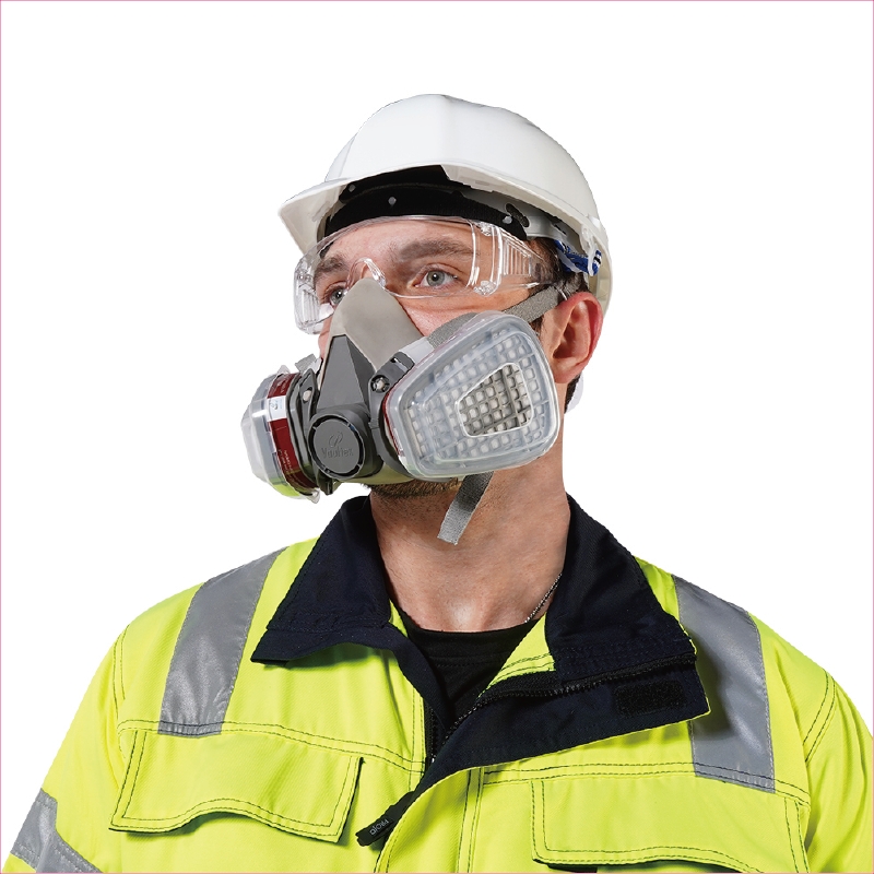 Vaultex Half Face Protective Chemical Mask Reusable Respirator Industrial Safety Gas Mask Respirator In Stock