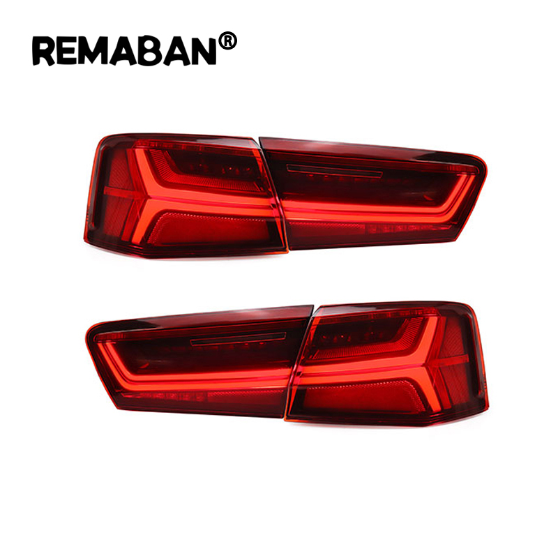 LIMA Car Styling LED Tail Lamp for A6 LED Tail Light Rear Trunk Lamp DRL Turn Signal Reverse+Brake Auto Accessories