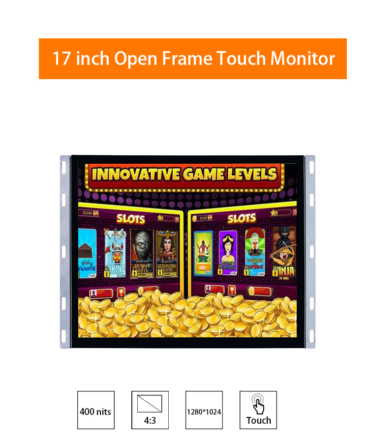 Open frame 17 inch capacitive Touch screen usb tft Lcd Touch Screen Monitor display