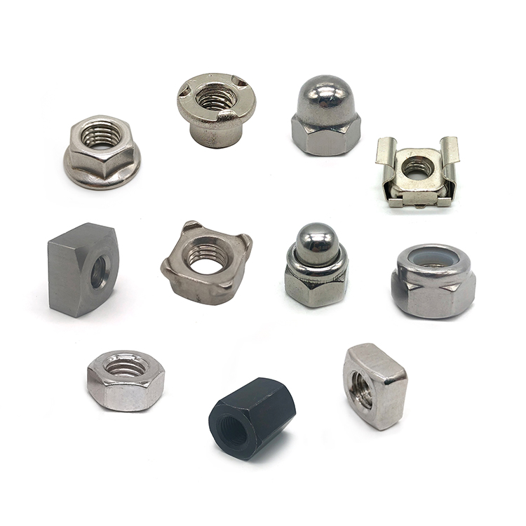 Hex nut M2 M3 M4 M8 M10 M12 M14 M16 Hexagonal nut Astm A563 Steel Stainless Steel Zinc M10x1 25 M12x0.75 Wheel Lug nuts