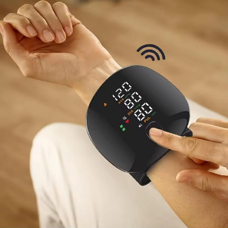 Automatic Wearable Electric Sphygmomanometer Digital BP Wrist Type Blood Pressure Monitor Wireless Wrist Blood Pressure Monitors