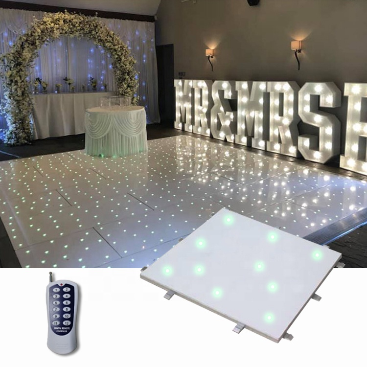 rental price hire light up portable star wedding twinkle starlit used led white high gloss light dance floor mat for dance