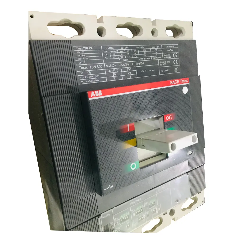 Sace Tmax T6N 800 ABB Circuit Breaker Moulded Case Air Switch T6N800 PR221DS-LSI R800 FF 3P