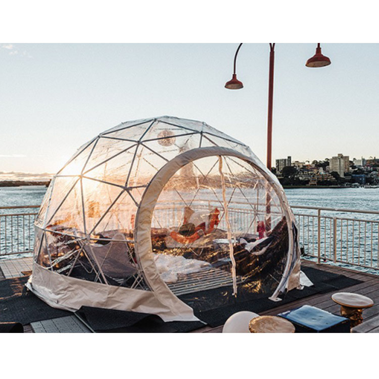 4m 5m 6m dome igloo glamping tents luxury hotel for dining/cafe/glamping