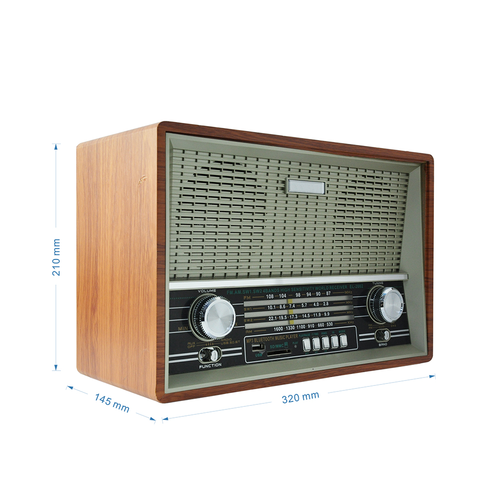SmallOrders HR01 Portable within MP3 player Hi-Fi Loudspeaker with small Flashlight USB Slot radio am fm sw portable home radio