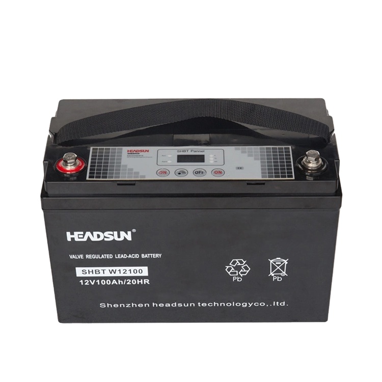 Industrial Intelligent sealed deep cycle lead acid Battery with parameter monitoring display