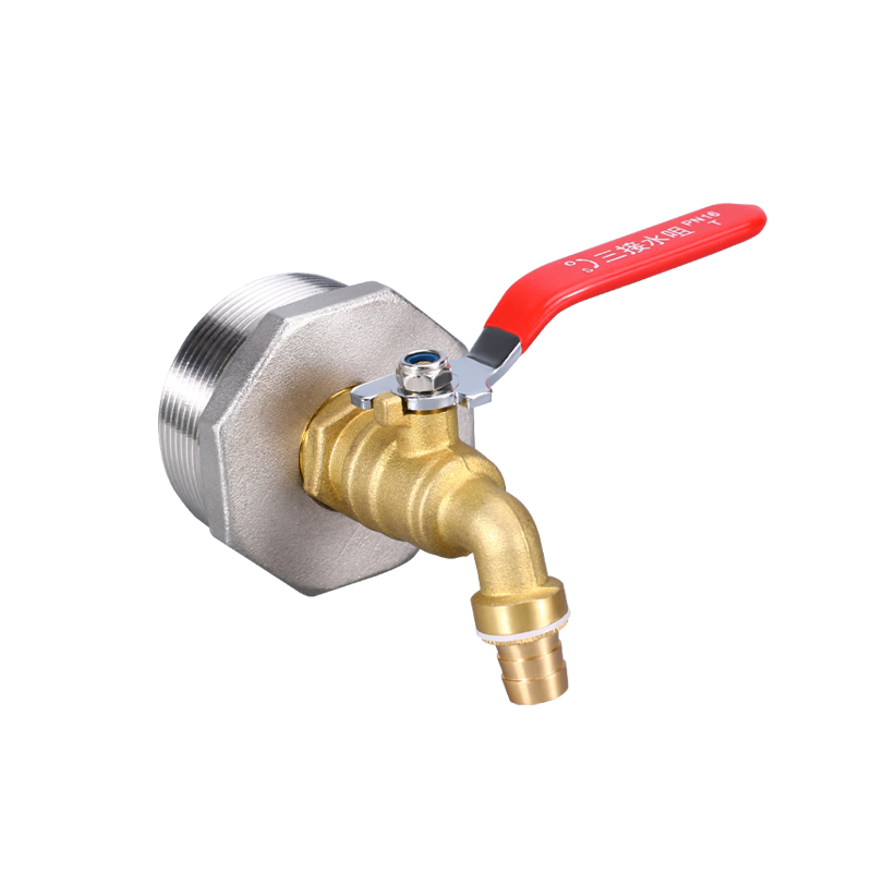 IBC Tote Tank Valve Drain Adapter Brass Hose Faucet With Thick 3/4" Patch Wire Gardon Hose Water Connector