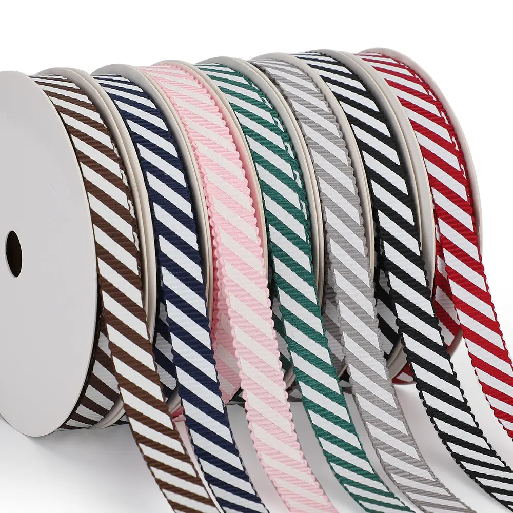 9mm polyester jacquard ribbon with handmade accessories ribbon for clothes high quality gift bag webbing