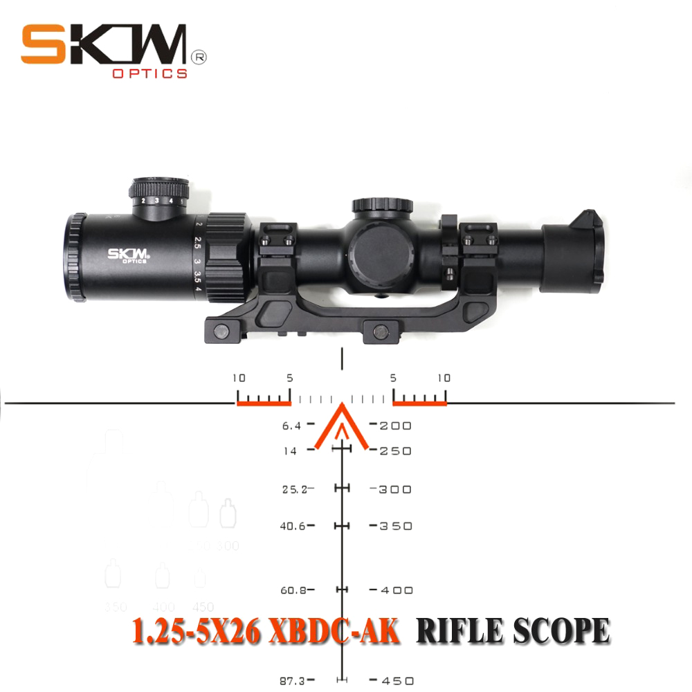 Оптический прицел SKWoptics 1,25-5x26A, оптические прицелы BDC