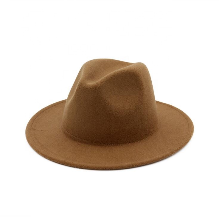 Оптовая продажа осень и зима Мужская мода Винтаж Шерсть фетр Джаз fedora шапки