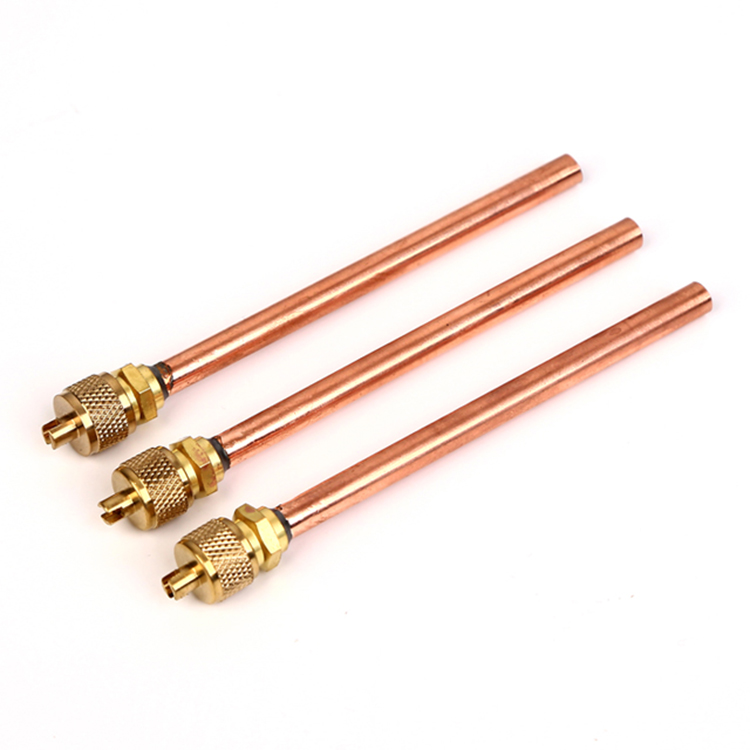 Refrigeration accessories charging gas valves access valve 1/4" with Tube